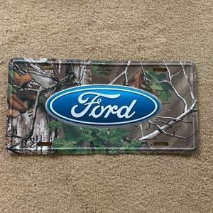 Ford RealTree Camouflage License Plate